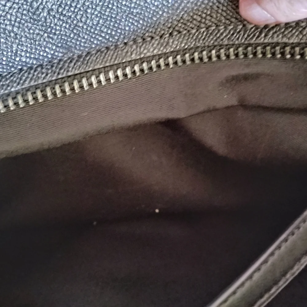 Coach Ethan Slim Pebbled Black Leather Briefcase with Shoulder Strap - Picture 14 of 16